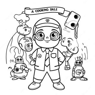 Odd Squad Agents In Action Coloring Page 34053-18106