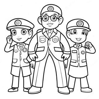 Odd Squad Agents In Action Coloring Page 34053-28307