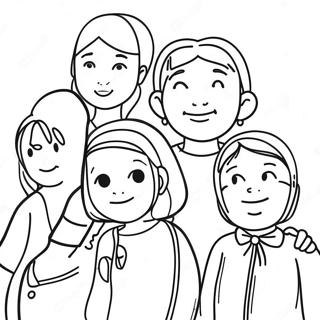 Diverse Community Coloring Page 34063-18113