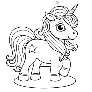 Unicorn Christmas Coloring Page 3409-2772