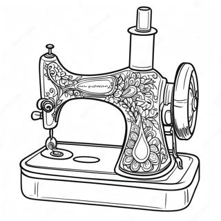 Sewing Machine Coloring Page 34102-18143