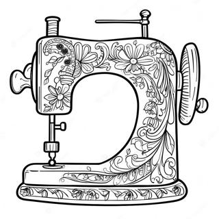 Sewing Machine Coloring Page 34102-28341