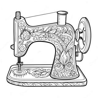 Sewing Machine Coloring Page 34102-28342