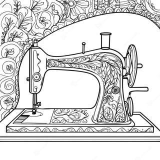 Sewing Machine Coloring Page 34102-28344