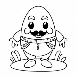 Colorful Humpty Dumpty Coloring Page 34113-18153