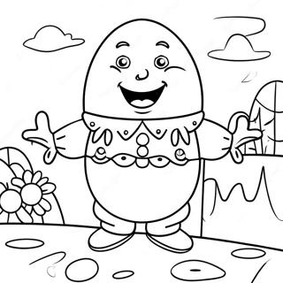 Colorful Humpty Dumpty Coloring Page 34113-18155