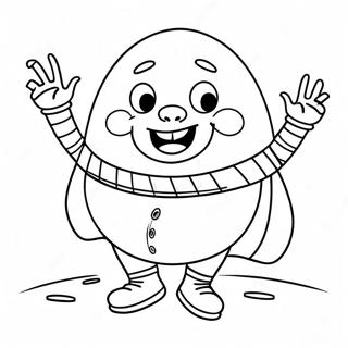 Colorful Humpty Dumpty Coloring Page 34113-28353