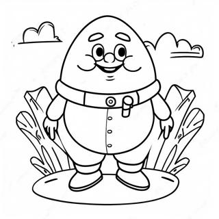 Colorful Humpty Dumpty Coloring Page 34113-28354