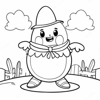 Colorful Humpty Dumpty Coloring Page 34113-28355