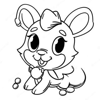 Mangle Character Coloring Page 34132-18166