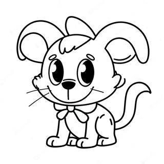 Mangle Character Coloring Page 34132-18167