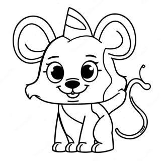 Mangle Character Coloring Page 34132-18168