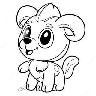 Mangle Character Coloring Page 34132-28367