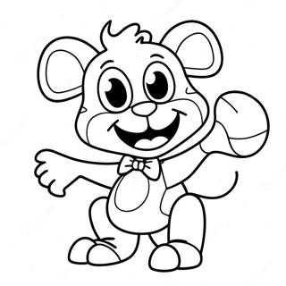 Mangle In A Fun Pose Coloring Page 34133-18169