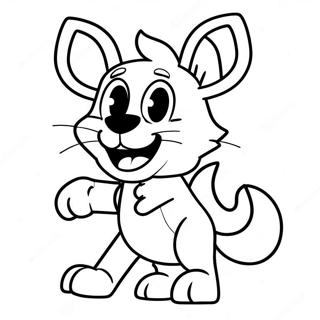 Mangle In A Fun Pose Coloring Page 34133-18171