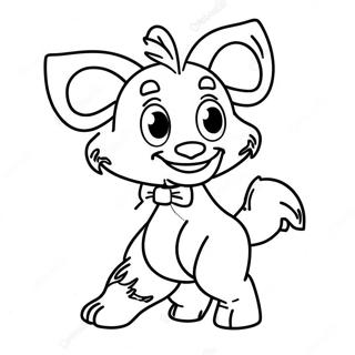 Mangle In A Fun Pose Coloring Page 34133-28370