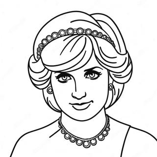 Princess Diana Coloring Page 34152-18183