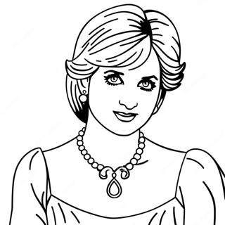 Princess Diana Coloring Page 34152-28382