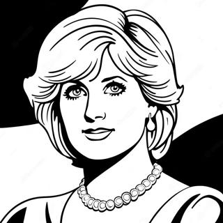 Princess Diana Coloring Page 34152-28384