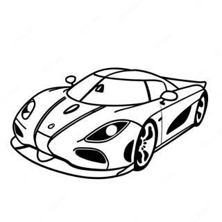 Koenigsegg Agera In Motion Coloring Page 34163-18193