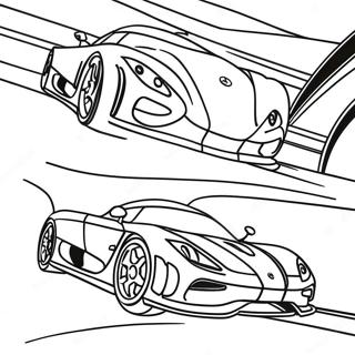 Koenigsegg Agera In Motion Coloring Page 34163-18194