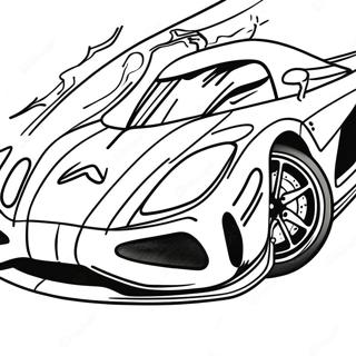 Koenigsegg Agera In Motion Coloring Page 34163-28394