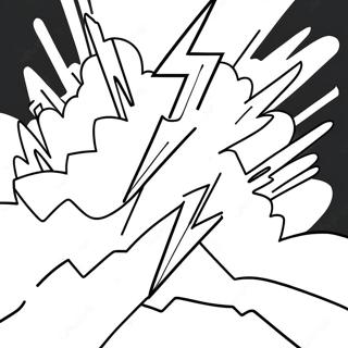 Bright Lightning Bolt Coloring Page 34173-18204