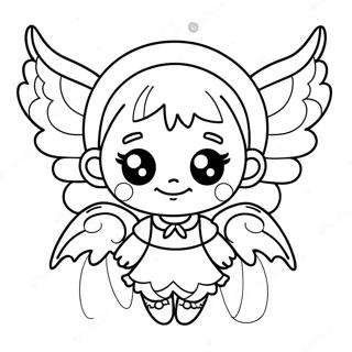 Cute Demon Girl With Wings Coloring Page 34183-28411