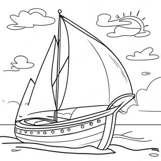 Boat Coloring Page 341-275