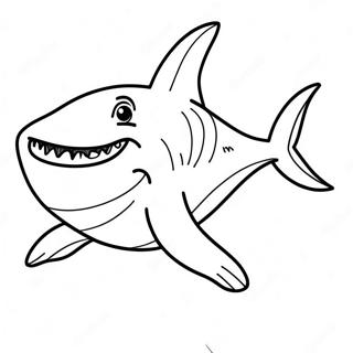 Shark Dog Coloring Page 34202-28421