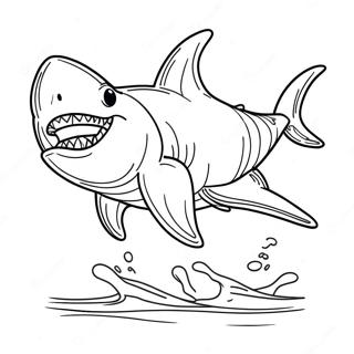 Shark Dog Coloring Page 34202-28422