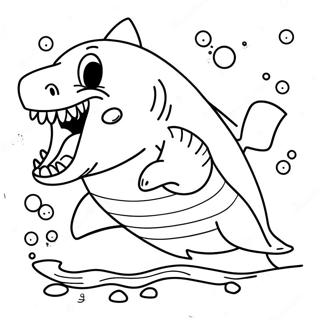 Shark Dog Coloring Page 34202-28423