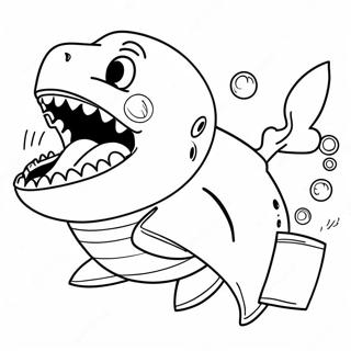 Shark Dog Coloring Page 34202-28424