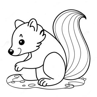 Skunk Coloring Page 34212-18232