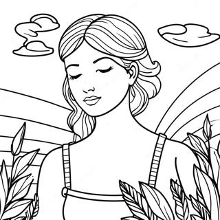 Gentle Breeze Coloring Page 34223-28444