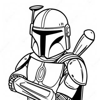 Mandalorian Coloring Page 34232-28447