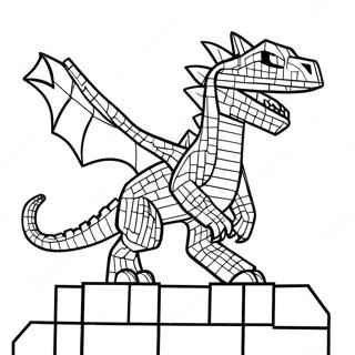 Minecraft Ender Dragon Coloring Pages