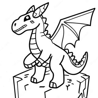 Minecraft Ender Dragon Coloring Page 34272-28478