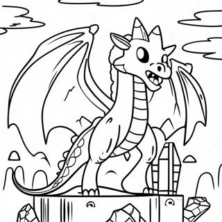 Minecraft Ender Dragon Coloring Page 34272-28479