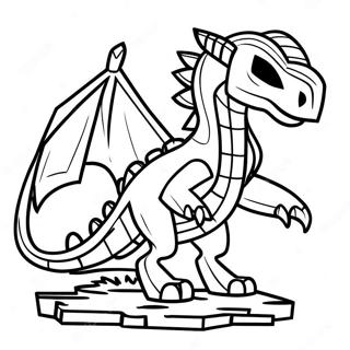 Minecraft Ender Dragon Coloring Page 34272-28480