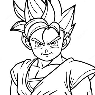 Goten In Super Saiyan Form Coloring Page 34283-28491