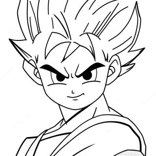 Goten In Super Saiyan Form Coloring Page 34283-28492