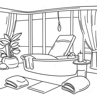 Spa Relaxation Coloring Page 34292-28495