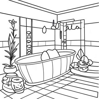 Spa Relaxation Coloring Page 34292-28496