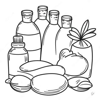 Spa Day Essentials Coloring Page 34293-28498