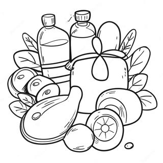 Spa Day Essentials Coloring Page 34293-28499