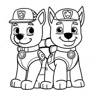 Halloween Paw Patrol Coloring Pages