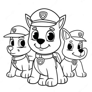 Halloween Paw Patrol Coloring Page 3429-2787