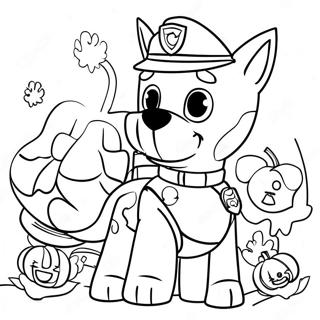 Halloween Paw Patrol Coloring Page 3429-2788