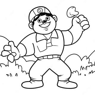 Jumbo Josh In Action Coloring Page 34303-28582